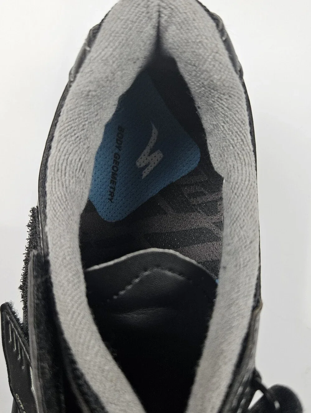 Shimano Black Cycling Shoes with Blue Insole Accents